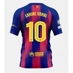 Fotbalové Dres Barcelona Lamine Yamal #10 Domácí Oblečení 2025-26 Krátký Rukáv